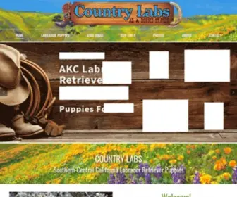 Countrylabs.com(English Style Labradors) Screenshot