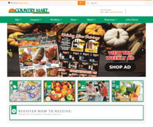 Countrymartgrocery.com(Country Mart) Screenshot