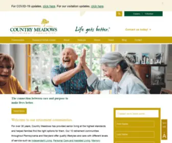 Countrymeadows.com(Country Meadows has) Screenshot