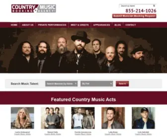 Countrymusicbookingagency.com(Book a Country Music Singer) Screenshot