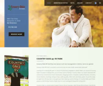 CountryoaksrvPark.com(Country Oaks RV Park) Screenshot