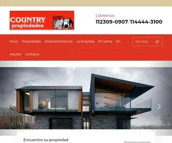 Countryprop.com.ar(Country Propiedades) Screenshot