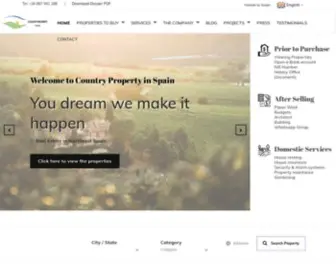 Countrypropertyinspain.com(Purchase Country Property & After Selling services) Screenshot