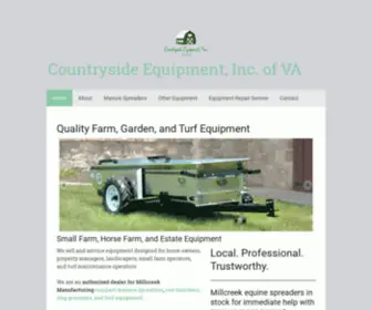 Countryside-Equipment.com(Millcreek Equine Spreaders for Central and Eastern Virginia) Screenshot