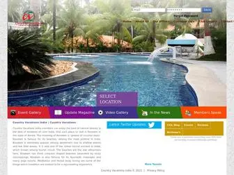 Countryvacationskovalam.com(Country Vacations India) Screenshot