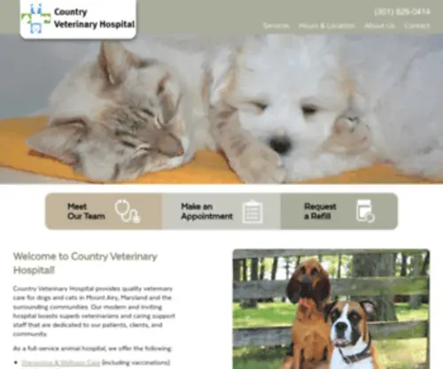 Countryveterinaryhosp.com(Country Veterinary Hospital) Screenshot