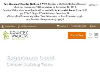 Countrywalkers.com(Walking Tours &amp; Hiking Trips) Screenshot