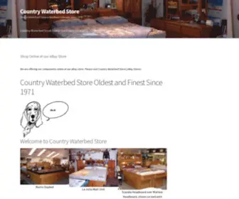 Countrywaterbeds.com(Oldest Waterbed Store in Northern Colorado since 1971) Screenshot