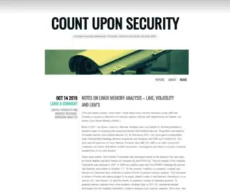 Countuponsecurity.com(Count Upon Security) Screenshot