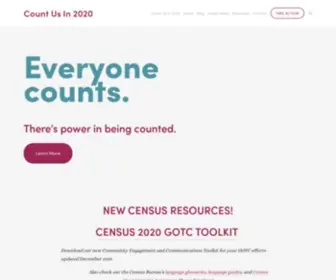 Countusin2020.org(Count Us In 2020) Screenshot