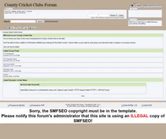 Countycricketclubs.co.uk(County Cricket Clubs Forum) Screenshot