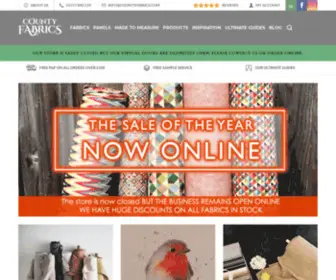 Countyfabrics.com(Buy Upholstery & Curtain Fabrics Online) Screenshot