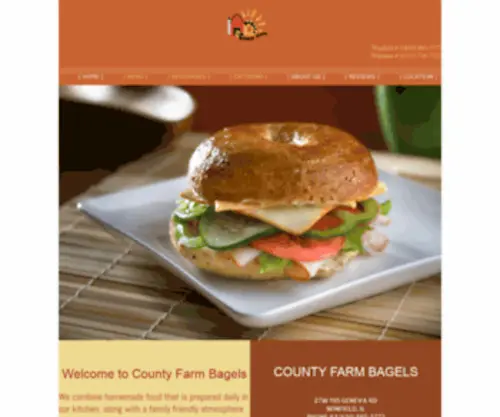 Countyfarmbagels.com(County Farm bagels) Screenshot