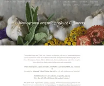 Countyrailfarm.com(Montana grown produce & flowers) Screenshot