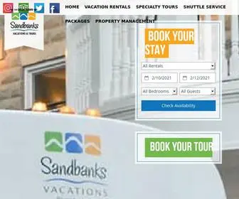 Countyvacation.com(Sandbanks Vacations & Tours) Screenshot