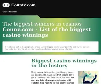 Countz.com(The best website about everything important) Screenshot