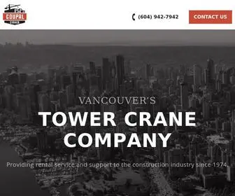 Coupalcranes.com(Vancouver Tower Crane Company) Screenshot