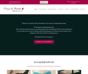 Coupdefoudrelingerie.com(Coup de Foudre) Screenshot