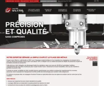 Coupe-Laser-Ultra.com(Coupe et Découpe laser) Screenshot