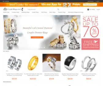 Couple-Rings.com(Specialize in all kings of rings suitable for promise) Screenshot