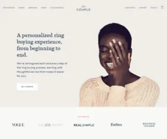 Couple.co(Introducing a collection of bespoke rings that live up to the moment. The ring buying process) Screenshot