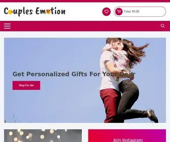 Couplesemotion.com(Personalized Gifts for Loved One) Screenshot