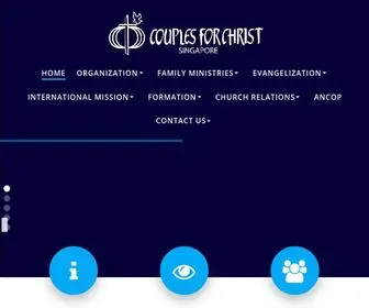 Couplesforchrist.org.sg(Couples For Christ Singapore) Screenshot