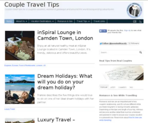 Coupletraveltips.com(Couple Travel Tips) Screenshot