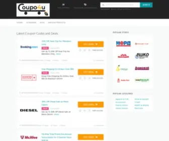 Coupo4U.com(Get the best Coupons Code) Screenshot