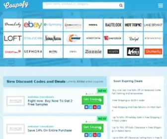 Coupofy.com(USA's largest coupons & deals website) Screenshot