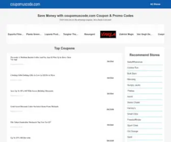 Coupomuscode.com(Online & Instore Promo Code & Coupon Code 2022) Screenshot