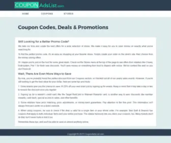 Couponadslist.com(CouponAdsList) Screenshot