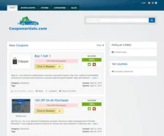 Couponartists.com(Couponartists) Screenshot