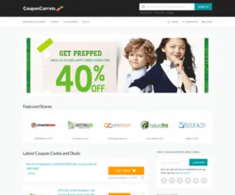 Couponcarrots.com(Home Page) Screenshot