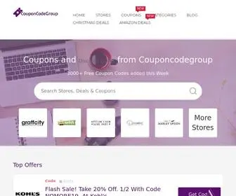 Couponcodegroup.com(CouponCodeGroups) Screenshot