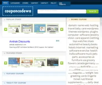 Couponcodewa.com(Stores, Coupons, Coupon Code) Screenshot