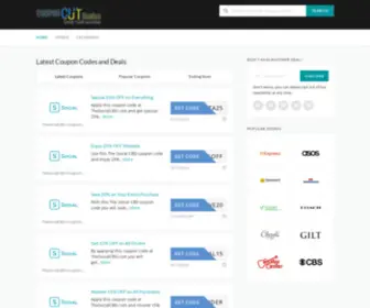 Couponcutcodes.com(Daily Coupon Codes & Deals for All of Us) Screenshot