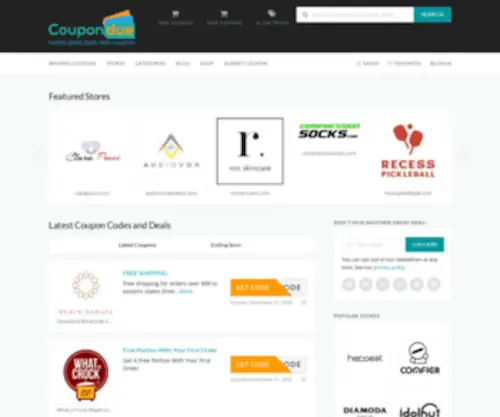 Coupondue.com(Coupon Due) Screenshot