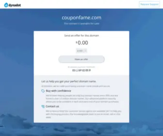 Couponfame.com(Coupon Codes & Promo Codes) Screenshot