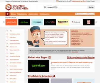 Coupongutschein.net(Rabattcodes und Gutscheine) Screenshot