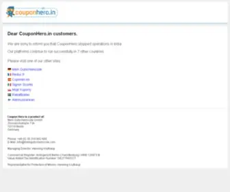Couponhero.in(Coupon Hero) Screenshot