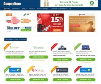 Couponkaro.com(Coupons, Discount Codes, Offers January 2021) Screenshot