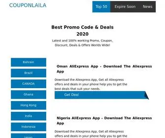 Couponlaila.com(Promotion Codes & Discounts) Screenshot