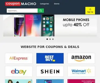 Couponmacho.com(The Best Coupons) Screenshot