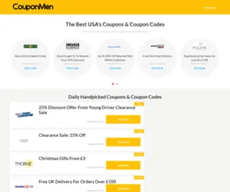 Couponmen.org(Get The Best Discount codes) Screenshot