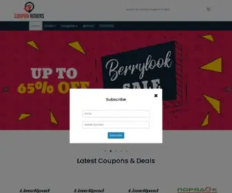 Couponrovers.com(Coupon Rovers) Screenshot