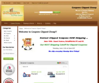 Couponsclippedcheap.com(Coupons Clipped Cheap) Screenshot
