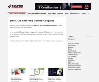 Couponscorpion.com(100% Off Udemy Coupons) Screenshot
