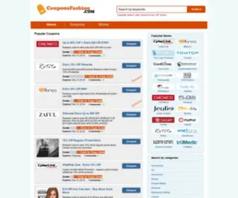 Couponsfashion.com(Online Free Coupons) Screenshot
