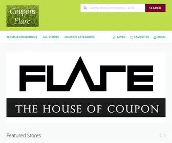 Couponsflare.com(Flaring Coupon Deals) Screenshot